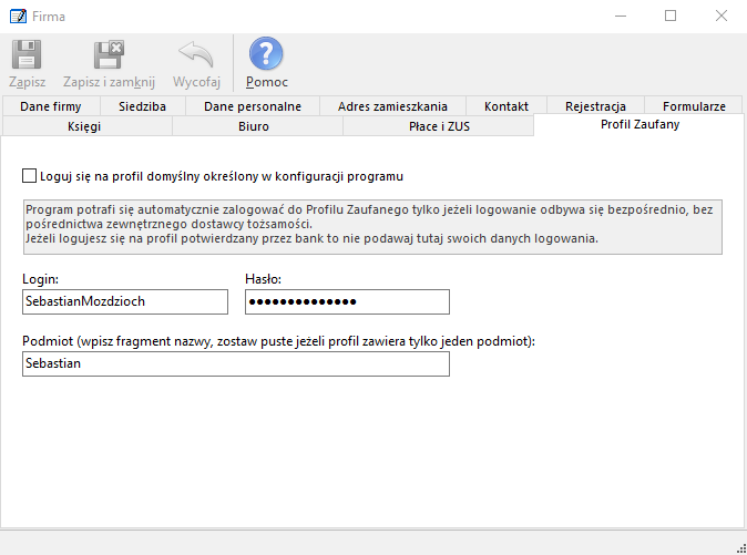 podpisywanie jpk profilem zaufanym 2 firma