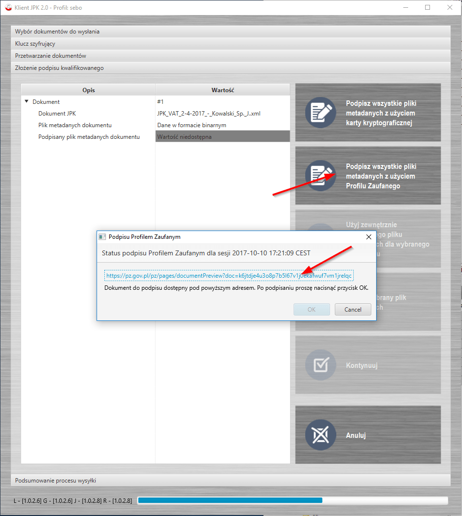 podpisywanie jpk profilem zaufanym 3