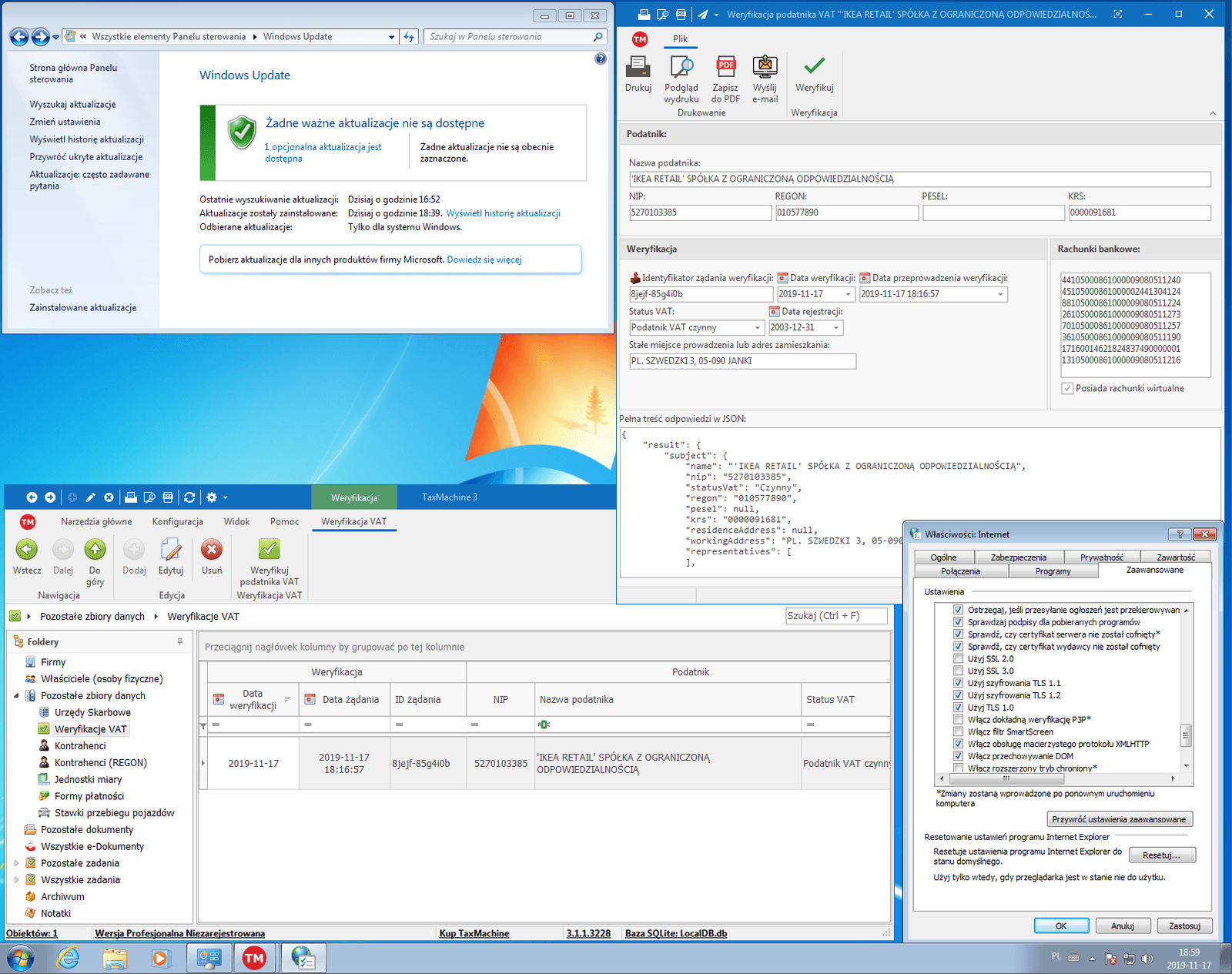 weryfikacja vat windows 7