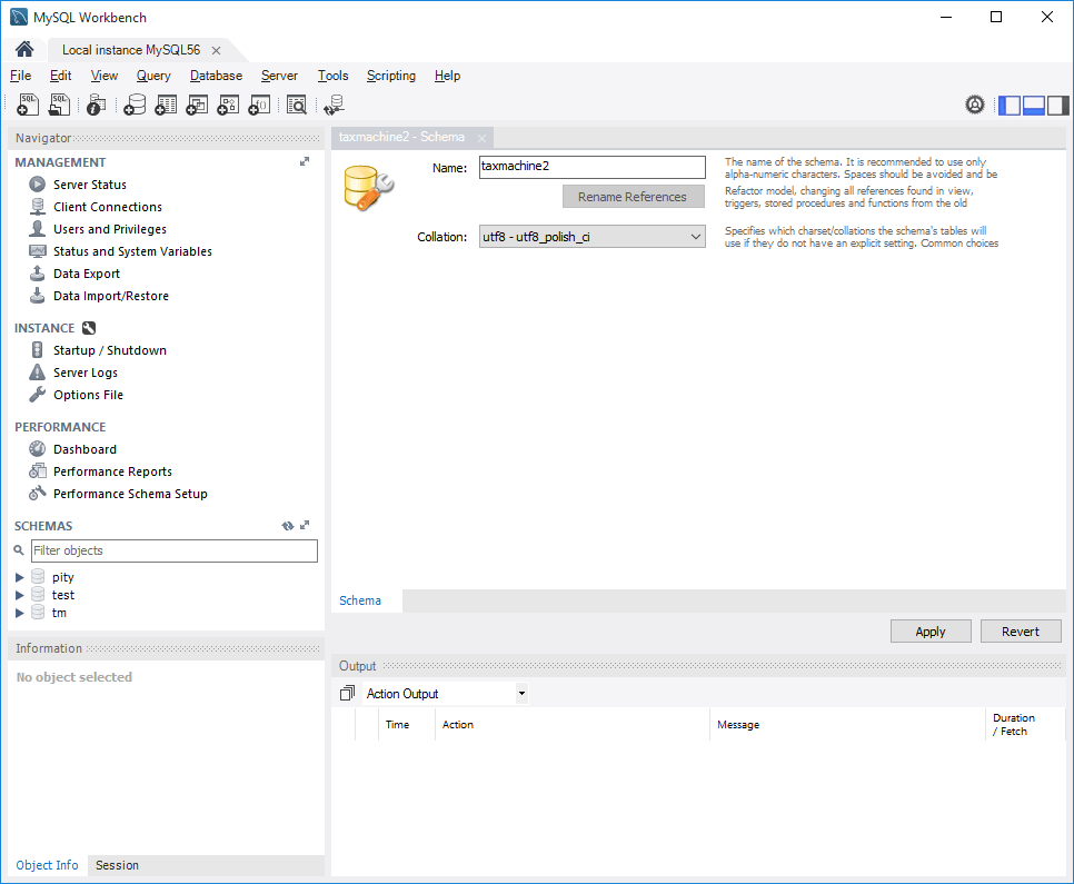 tworzenie bazy mysql